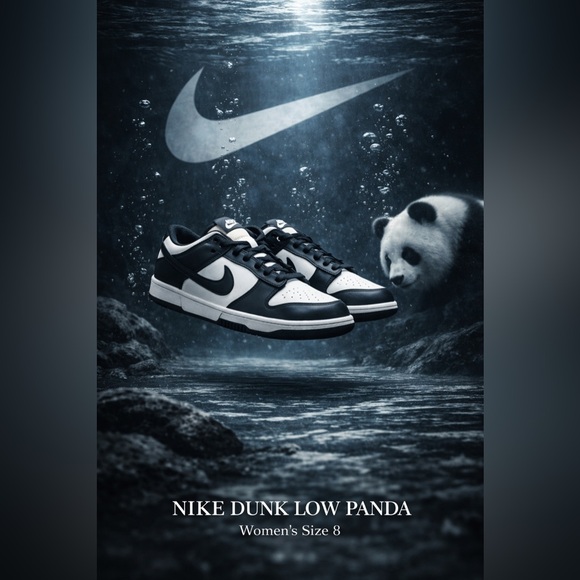 Nike Shoes - Nike Dunk Low Panda Black White Women’s Size 8 CW1590-100 Sneakers